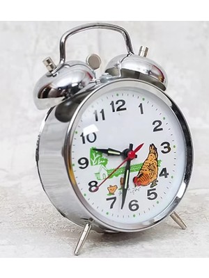 VeraGlobe Buğz Nostaljik Kurmalı Horozlu Çalar Saat Büyük Boy