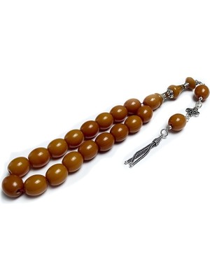 Tesbih Rüyası Küt Kesim Gümüş Tasarımlı Maskot Tesbih