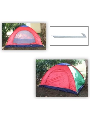 Kolay Kurulumlu Kamp Çadırı 3 - 4 Kişilik -Taşıma Çantalı