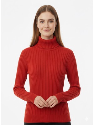 Modaplaza Kadın Fitilli Balıkçı Kazak 4851