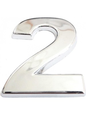 Cemax Krom Yapışkanlı 2 Rakamı 5 cm
