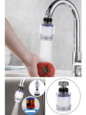 Kireç Önleyici Filtreli Su Tasarruflu Hareketli Musluk Başlığı