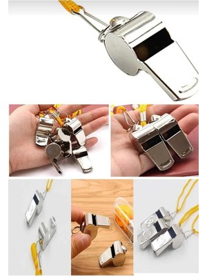 Metal Düdük - Hakem Düdüğü - Deprem Düdüğü - Kamp Düdüğü