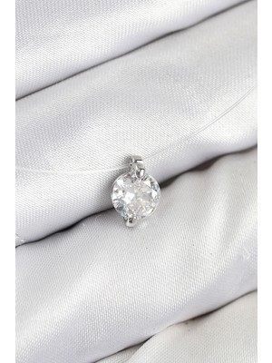 Shopwe Misineli Zirkon Taşlı Model Gümüş Renk Hayalet Kolye