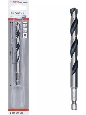 Bosch Pointteq Altıgen Şaftlı Hss Matkap Ucu 9,5 mm