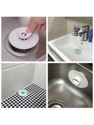 Vakumlu Lavabo Süzgeci - Tahliye ve Durdurma Süzgeci