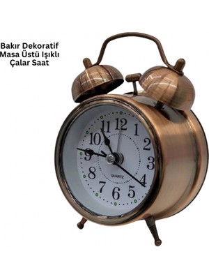 MiraLive Bronz Metal Masa Saati