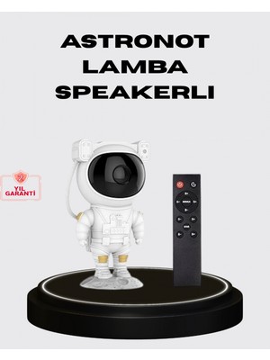 MiraLive 8 Efektli Astronot Galaxy Projektör Uzaktan Kumandalı LED Gece Lambası