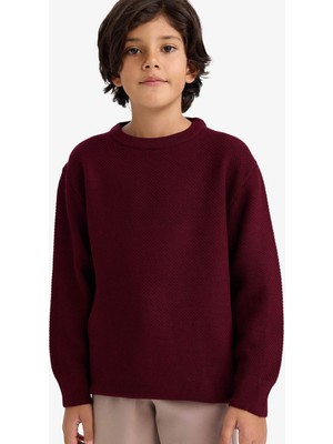 DeFacto Bisiklet Yaka Triko Kazak Erkek Çocuk G5563A825WN