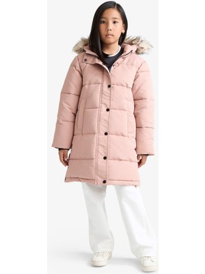 DeFacto Kapüşonlu Fermuarlı Parka Kız Çocuk C8755A825AU