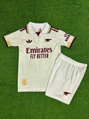 BySportakus Arsenal 2025/26 Yeni Sezon Viktor Gyökeres Deplasman Çocuk Forması (Beyaz)