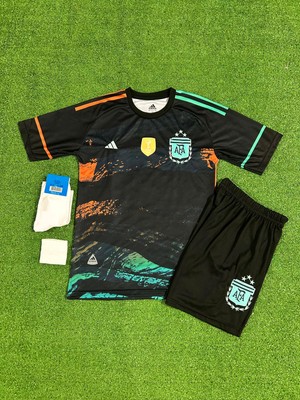 BySportakus Arjantin Milli Takım Lionel Messi Çocuk Forması 4'lü Set(Siyah)