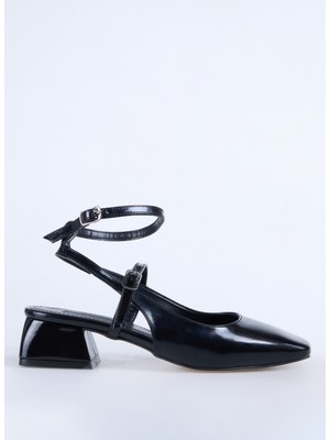 F By Fabrika Siyah Kadın Topuklu Ayakkabı Kaır