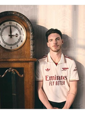 BySportakus Arsenal 2025/26 Yeni Sezon Declan Rice Deplasman Forması (Beyaz)