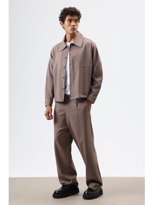 Vamos Relax Fit Ceket Vizon