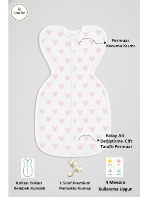 Le Touche Bebek Kundak– Yenidoğan Kendi Kendini Yatıştıran Kundak – Erkek Kız Bebek Uyku Tulumu