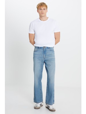 Wrangler %100 Pamuk Loose Fit Rahat Kesim Cepli Jean Kot Denim Pantolon