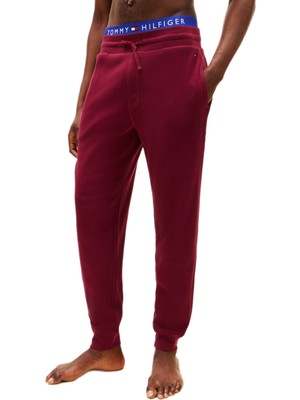 Tommy Hilfiger Erkek Bordo Waffle Jogger Eşofman Altı UM0UM03621