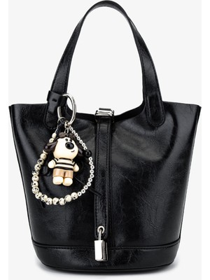 Valmenti Kadın Suni Deri Siyah Omuz Çanta 921 27093 Bn Cnt SK25-26 Sıyah