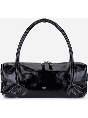 Valmenti Kadın Hakiki Deri Siyah Kol Çantası 1169 6318 Bn Cnt SK25-26 Vernıce Nero