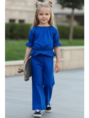 Parla Kids  Kız Çocuk Ocean Madonna Pantolon Bluz Takım