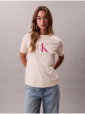 Calvin Klein Kadın Beyaz T-Shirt