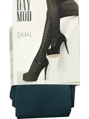 Pileli Store Pilelistore Daymod Kadın Şimal Micro File Desenli Külotlu Çorap