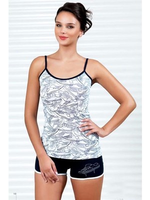 Pileli Store Pilelistore Şahinler Ayakkabı Baskılı Şortlu Takım B436