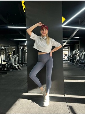 Kiraz Butik Oys Yüksek Bel Toparlayıcı Içi Şardonlu Tayt