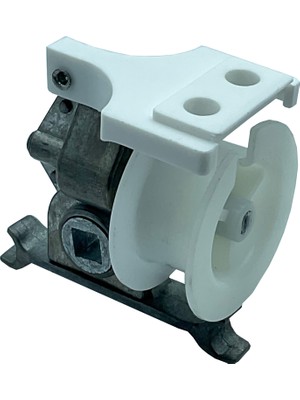 erfleks MorPerde 50mm Ahşap Jaluzi Tilt Mekanizması Beyaz - Açık Gri - JPY0057