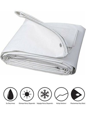 Çadır Branda - Su Geçirmez Gölgelik Tente Balkon Bahçe Araç Gölgelendirme Dış Mekan Örtüsü - 2m x 3m