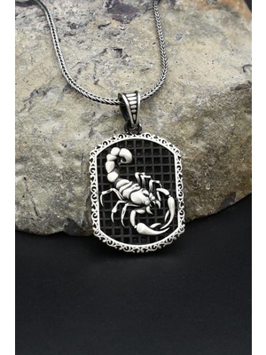 Prestige Gümüş Akrep Figürlü 925 Ayar Gümüş Kolye Zincir 902384