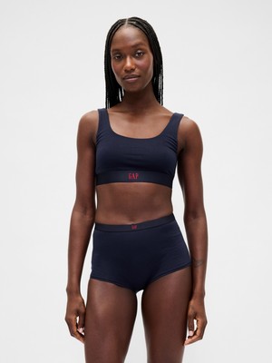 Gap Kadın Lacivert Organik Pamuk Stretch Gap Logo Bralet