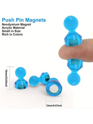 Dukart Home Renkli Buzdolabı Magneti, Farklı Renklerde 7 Adet