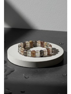 Dünya Doğal Taş Lodolit Taşı Bileklik Aa