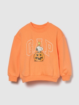Gap Kız Bebek Turuncu Gap Relaxed Grafik Sweatshirt