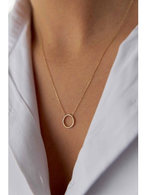 Yavuz Kuyumculuk 14 Ayar Altın Çember Kolye