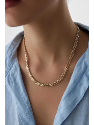 Yavuz Kuyumculuk 14 Ayar Altın Başak Kolye