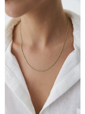 Yavuz Kuyumculuk 14 Ayar Altın Yeşil Mineli Golf Zincir