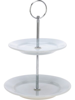 Koopman Porselen 2 Katlı Servis Tabağı