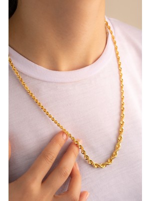 Yavuz Kuyumculuk Altın Süzme Halat Zincir Kolye