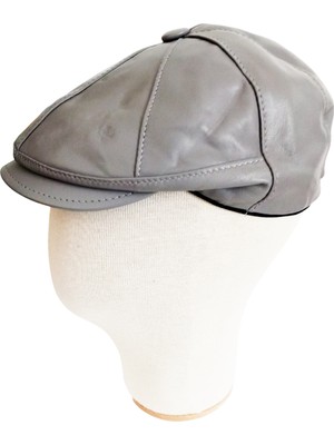 Winners Hakiki Deri Klasik Erkek Kasket Şapka