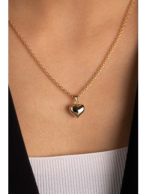 Yavuz Kuyumculuk 14 Ayar Altın Doch Kalp Kolye