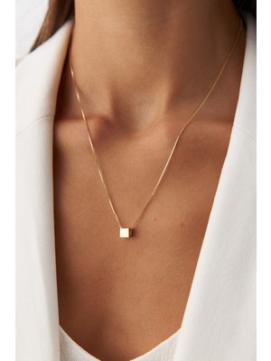 Yavuz Kuyumculuk 14 Ayar Altın Küp Kolye