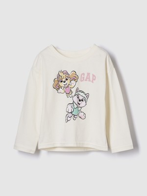 Gap Kız Bebek Krem Gap Logo Grafik T-Shirt