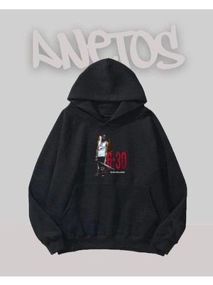 Anetos Russ Mıllıons Tasarım Siyah Ön Baskılı Sweatshirt