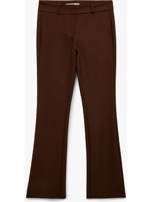 Koton Regular Fit Ispanyol Paça Kumaş Pantolon