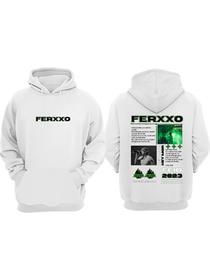Anetos Feıd Ferxxo Tasarım Sırt Baskılı Beyaz Sweatshirt