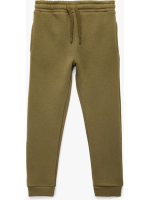 Koton Beli Lastikli Cepli Şardonlu Basic Jogger Eşofman Altı