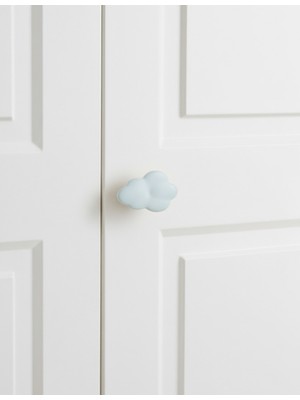 Bulut Porselen Tekli Çocuk Kulp - Mavi